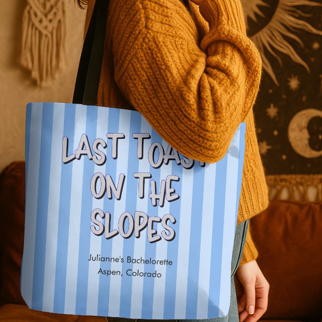 Tote Bag Dernier toast sur les pistes Bach Ski Trip (last toast on the coast)