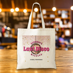 Tote Bag Dernier week-end disco enterrement de vie de jeune