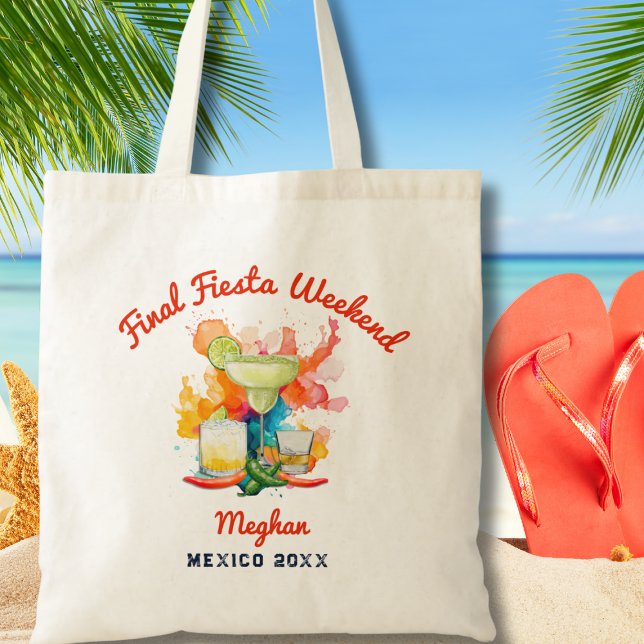 Tote Bag Dernière Fête de Bachelorette au Mexique entre Fil (Créateur téléchargé)