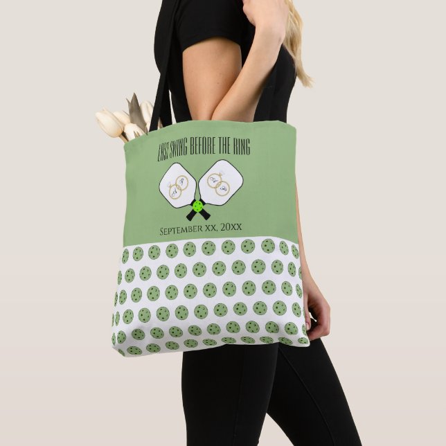 Tote Bag Dernière swing avant la sage de Mariage de pickleb (De près)