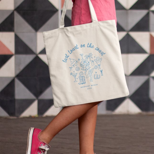 Tote Bag Dernière Toast sur la Côte Beach Favorites Bach Pa (Créateur téléchargé)