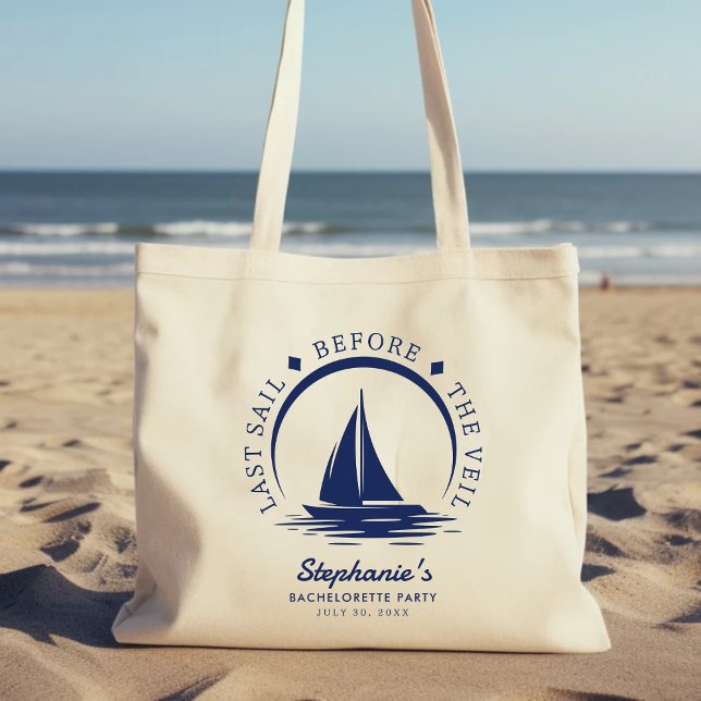 Tote Bag Dernière voile avant la soirée d'enterrement de vi (Last Sail Before the Veil Bachelorette Party Tote Bag
)