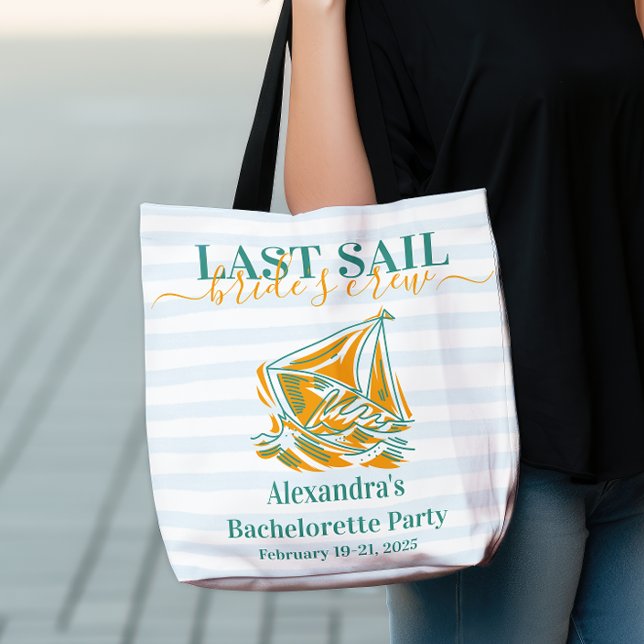 Tote Bag Dernière voile avant le Veil Bachelorette Party (Créateur téléchargé)