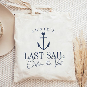 Tote Bag Dernière voile avant le voile Nautical Enterrement