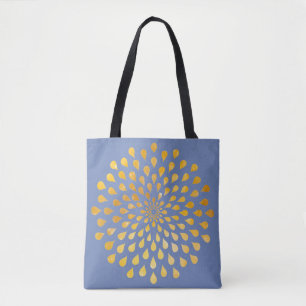 Tote Bag Des gouttes d'or font des étincelles au Mandala s
