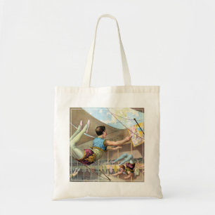 Tote Bag Des Hommes acrobates Interprétant Un Cirque