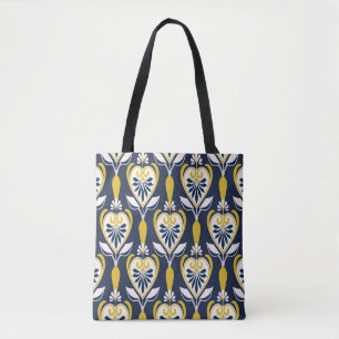 Tote Bag Des motifs floraux sans couture dans un style scan