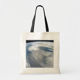 Tote Bag Des Petits Satellites Orbitent Au-Dessus D'Une Par