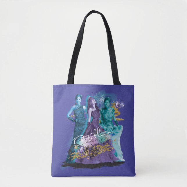 Tote Bag Descendants| Mal, Evie et Uma| Cotillion Couture (Devant)