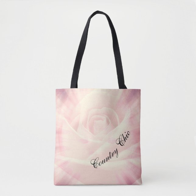 Tote Bag Design chic Pink Country (Devant)
