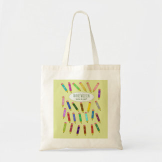 Tote Bag Design de crayons alphabétique coloré