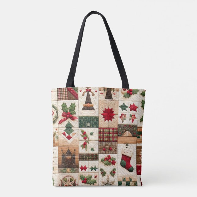 Tote Bag Design de Noël doré (Dos)