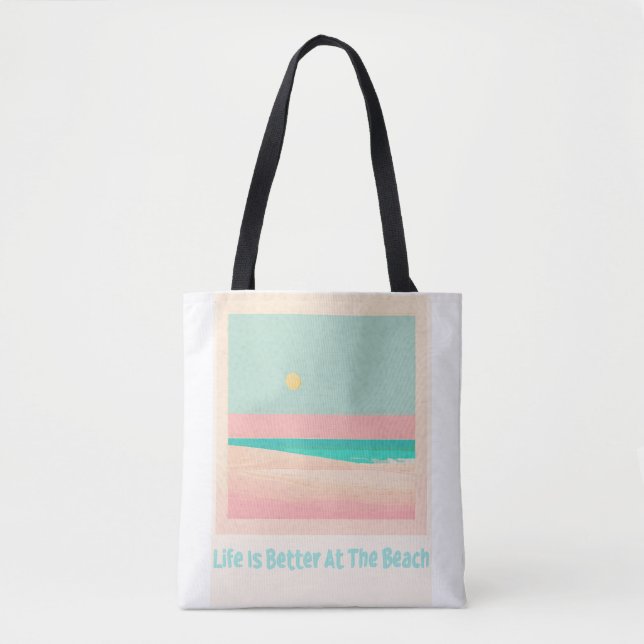 Tote Bag Design de plage (Devant)
