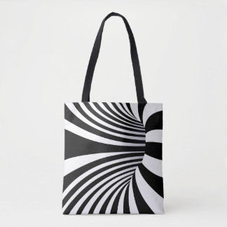Tote Bag Design d'illusion optique hypnotique