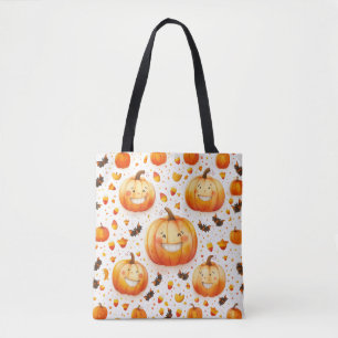 Tote Bag Design d'illustration citrouille d'Halloween