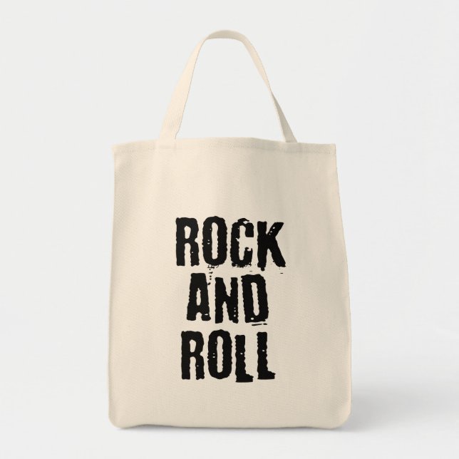 Tote Bag design du logo rock and roll bold (Devant)