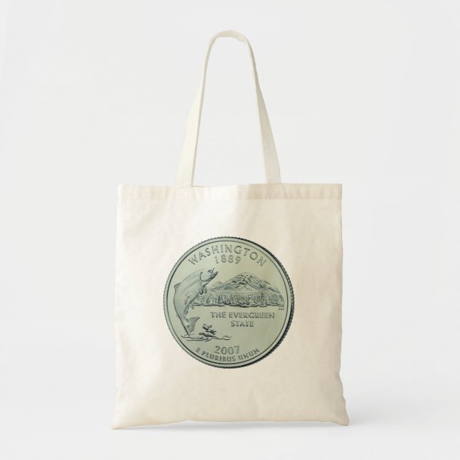 Tote Bag Design du quartier d'État de Washington (Devant)