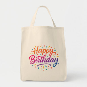 Tote Bag Design élégant de calligraphie d'anniversaire