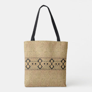 Tote Bag Design élégant en diamant noir de style bohème