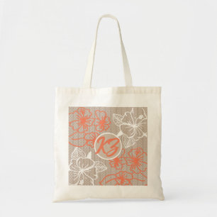 Tote Bag Design floral Hibiscus aux couleurs vives