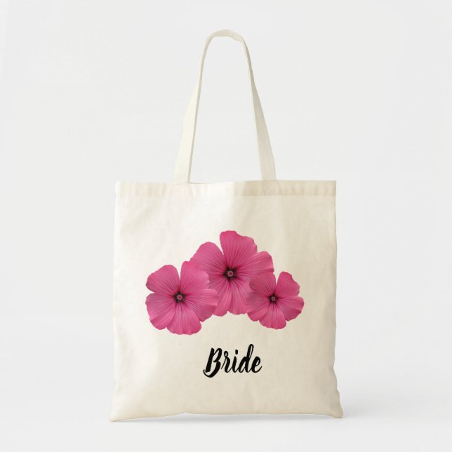 Tote Bag Design floral rose (Devant)
