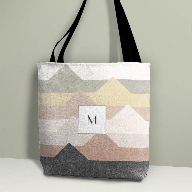 Tote Bag Design montagnard Abstrait (Créateur téléchargé)