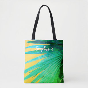 Tote Bag design personnalisé et tropical fourre-tout feuill