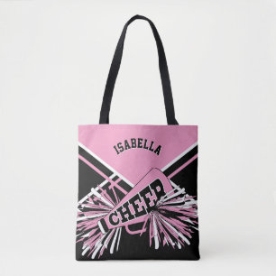 Tote Bag Design Pom-pom girl rose, noir et blanc