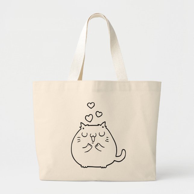 Tote Bag Design Simple Cute Convenient (Front)
