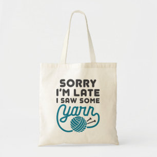 Tote Bag Désolé d'être en retard J'ai vu un harnais drôle d