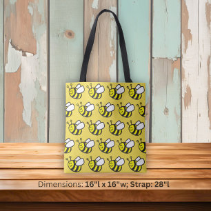 Tote Bag Dessin animé d'abeille à miel