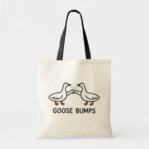 Tote Bag Dessin animé drôle de chair de poule Oies à coup