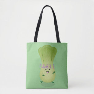 Tote Bag dessin animé mignon de bok choy