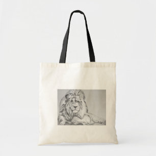 Tote Bag Dessin au crayon original Dessin d'un lion