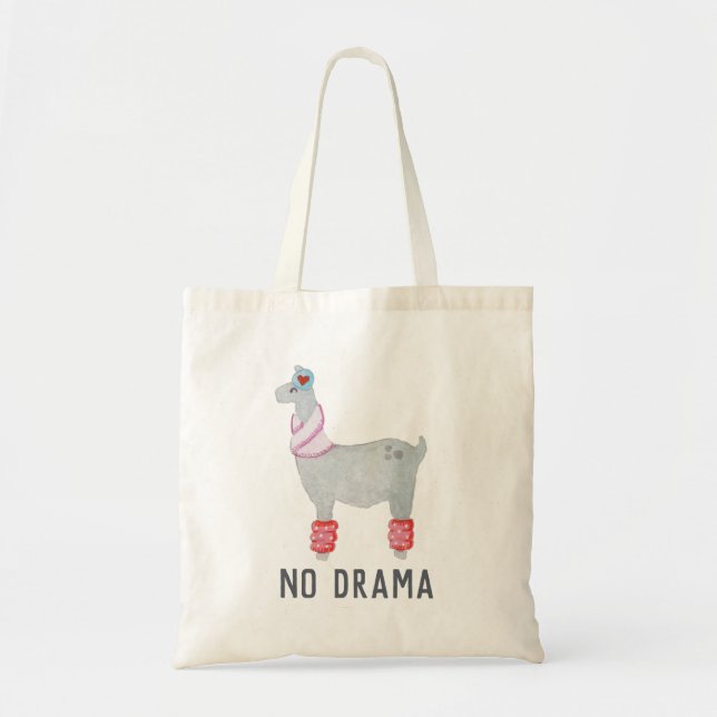 Tote Bag Dessin du cool Llama (Devant)