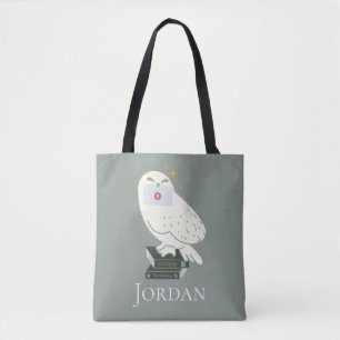 Tote Bag Dessin fantaisiste d'Hedwig avec lettre