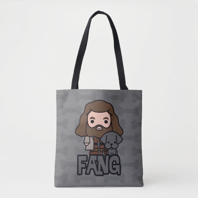 Tote Bag Dessin Hagrid et Fang Character Art (Devant)