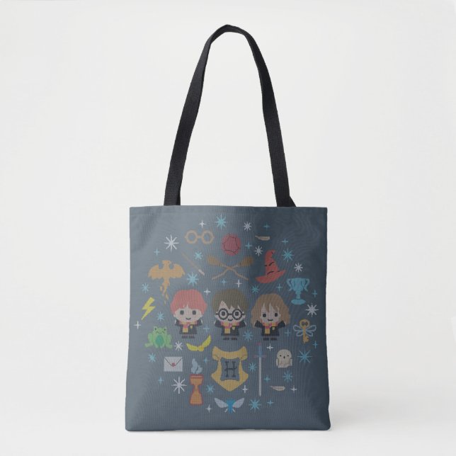 Tote Bag Dessin Harry Potter Cross-Stitch (Devant)