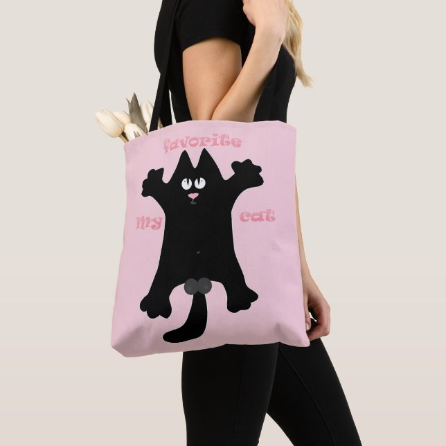 Tote Bag #dessin humoristique #drôle #chat jeter un oreille (De près)