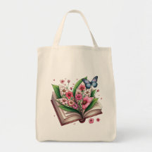 Dessin livre ouvert avec fleur et papillon