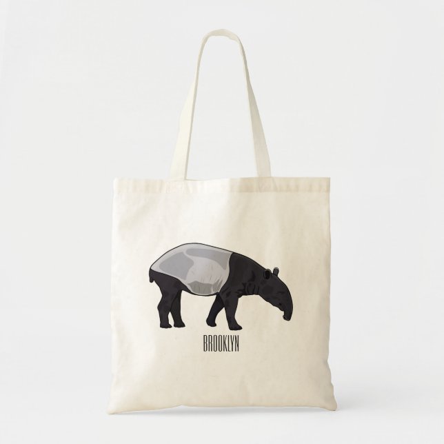 Tote Bag Dessin sur Tapir (Devant)