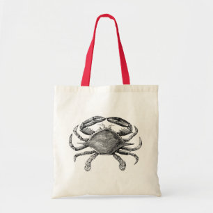 Tote Bag Dessin vintage de crabe