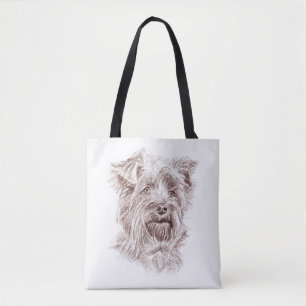 Tote Bag Dessin Yorkshire Terrier