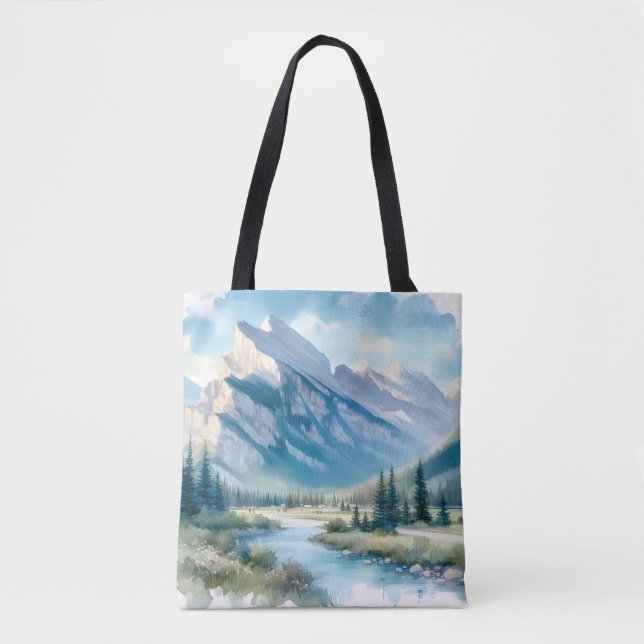 Tote Bag Destination de l'anniversaire Mariage de Mountain  (Devant)