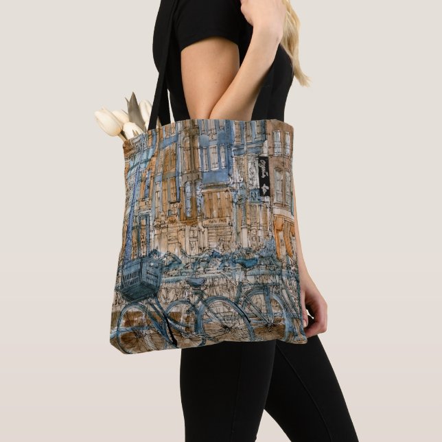 Tote Bag Destinations | Aquarelle New York City View (De près)