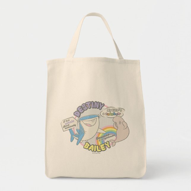 Tote Bag Destiny & Bailey Comic Graphic (Devant)