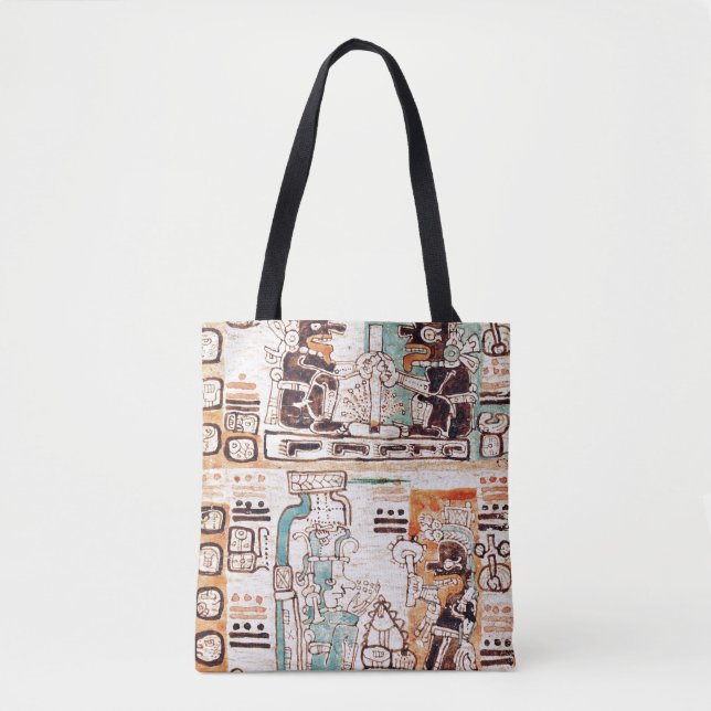 Tote Bag Détail d'un codex maya (Devant)