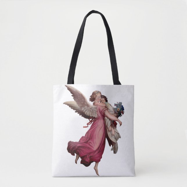 Tote Bag Deux Angels à Flight (Devant)