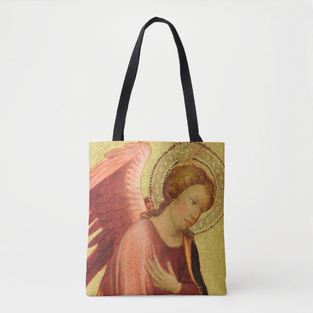 Tote Bag Deux anges de la Renaissance par Maître de Bambino (Devant)
