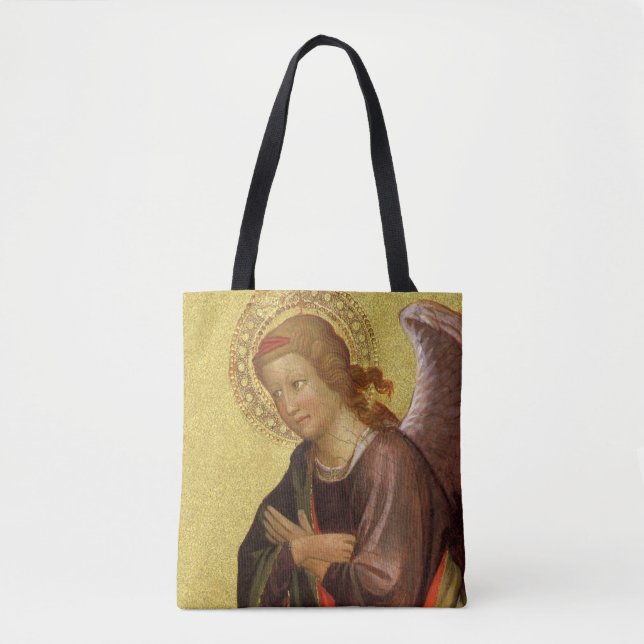 Tote Bag Deux anges de la Renaissance par Maître de Bambino (Devant)